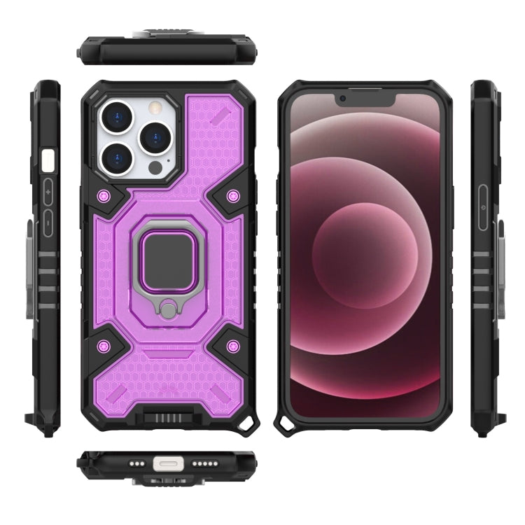 For iPhone 13 Pro Space PC+TPU Ring Holder Protective Case