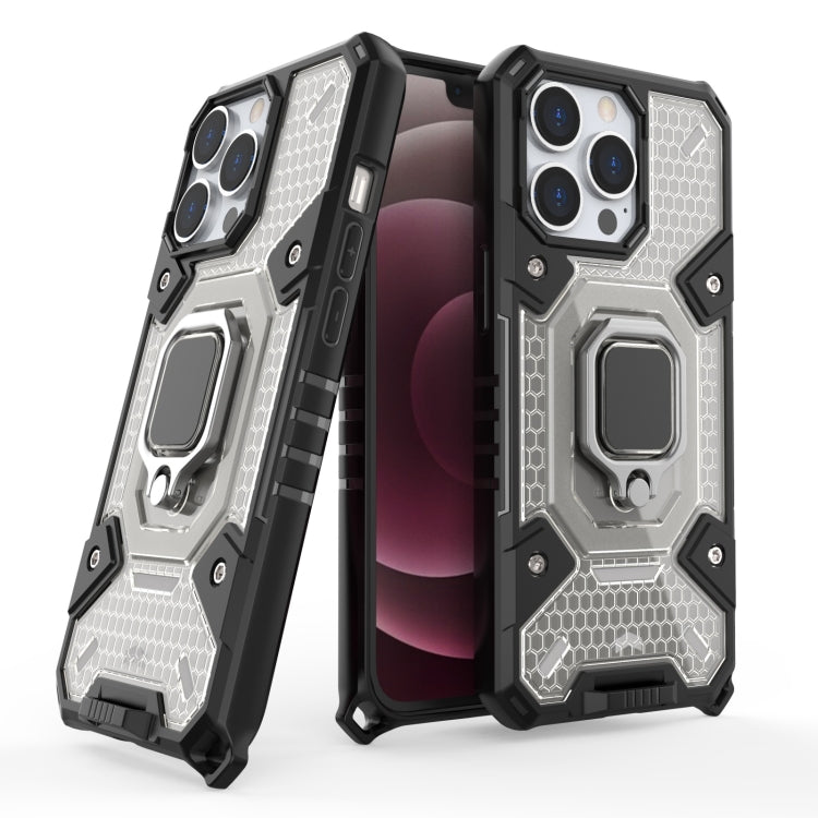 For iPhone 13 Pro Space PC+TPU Ring Holder Protective Case