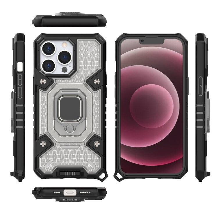 For iPhone 13 Pro Space PC+TPU Ring Holder Protective Case