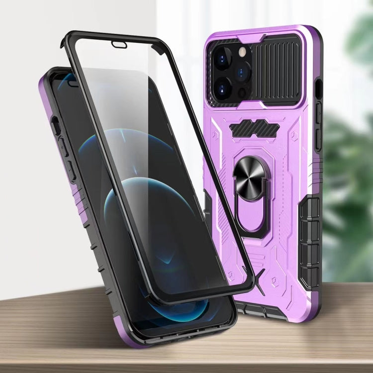 For iPhone 12 Pro Max All-inclusive PC TPU Tempered Glass Film Integral Shockproof Case