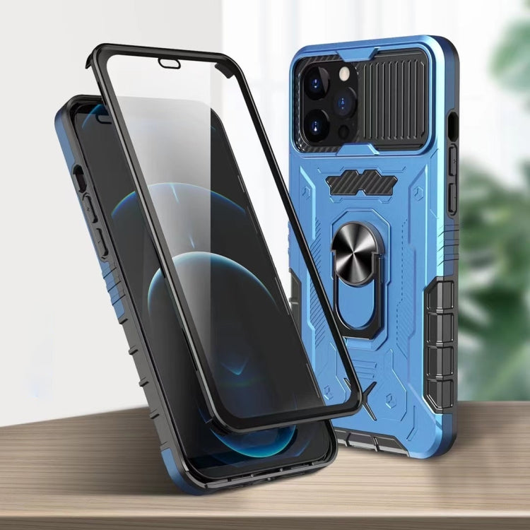 For iPhone 12 Pro Max All-inclusive PC TPU Tempered Glass Film Integral Shockproof Case