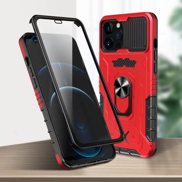 For iPhone 12 Pro Max All-inclusive PC TPU Tempered Glass Film Integral Shockproof Case