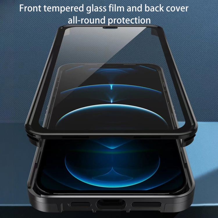 For iPhone 12 Pro Max All-inclusive PC TPU Tempered Glass Film Integral Shockproof Case