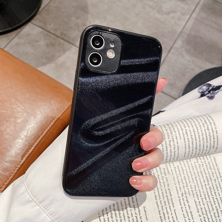 For iPhone 11 Pro Oil Spray Powder Shockproof PC Case