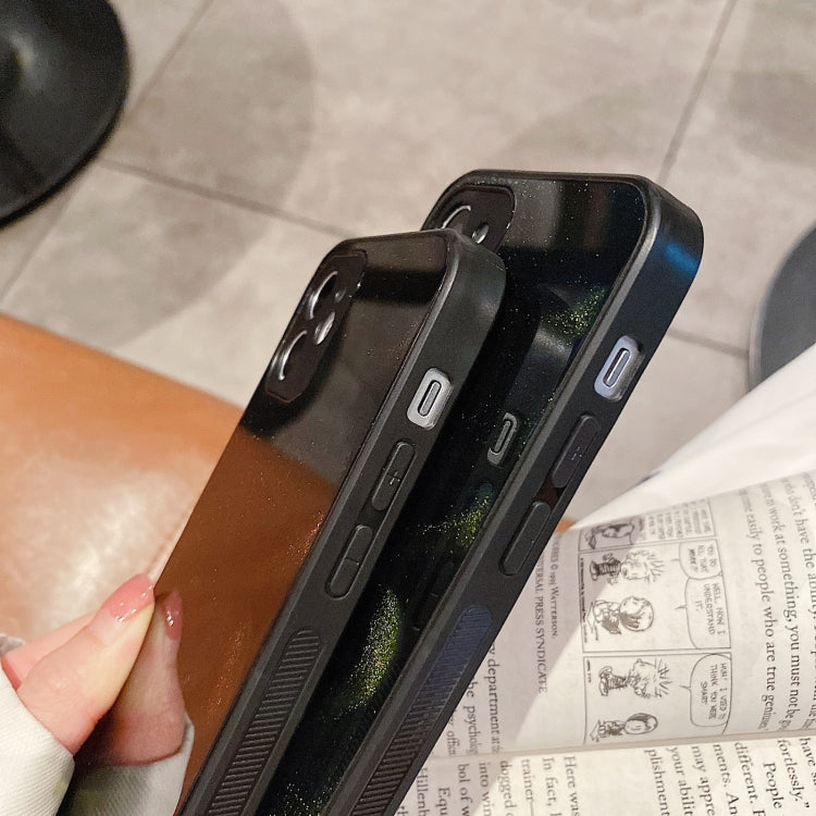 For iPhone 11 Pro Oil Spray Powder Shockproof PC Case