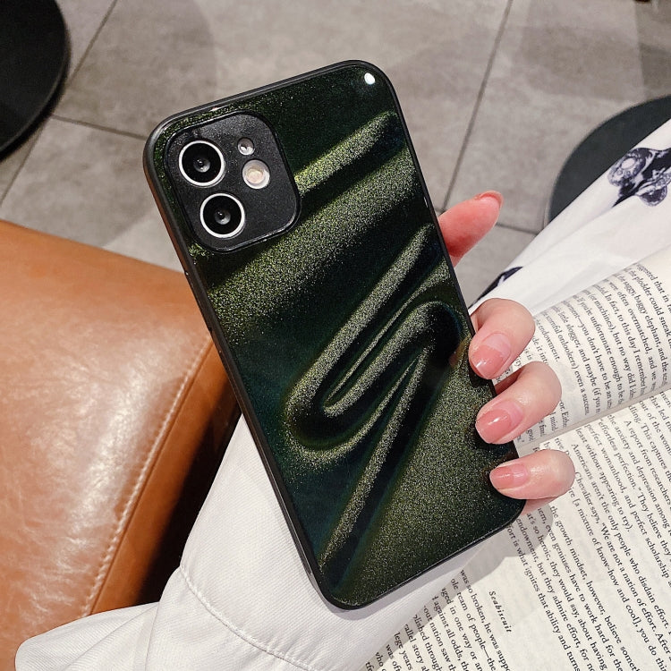 For iPhone 12 Oil Spray Powder Shockproof PC Case