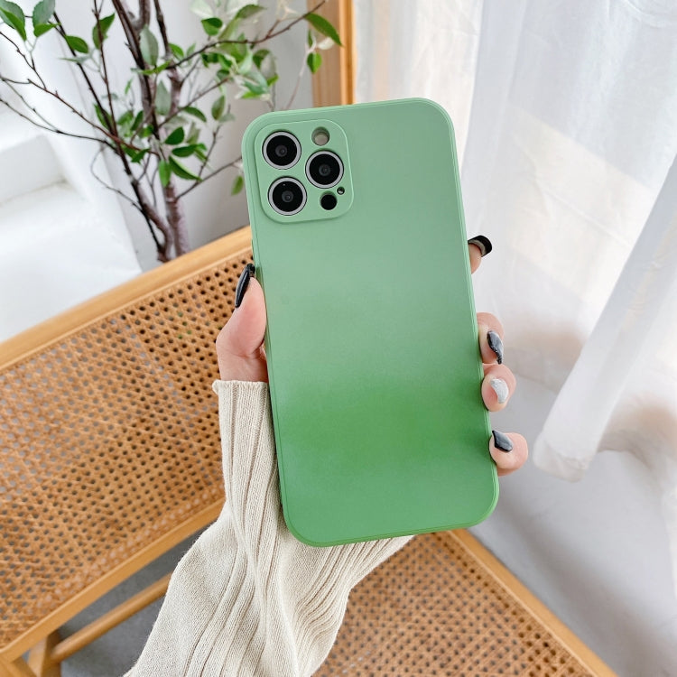 For iPhone 11 Pro Straight Edge Gradient Hand-feel Paint Shockproof TPU Case