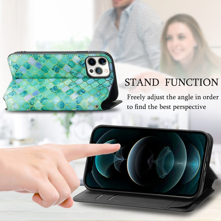For iPhone 13 mini Colorful Magnetic Horizontal Flip PU Leather Case with Holder & Card Slot & Wallet