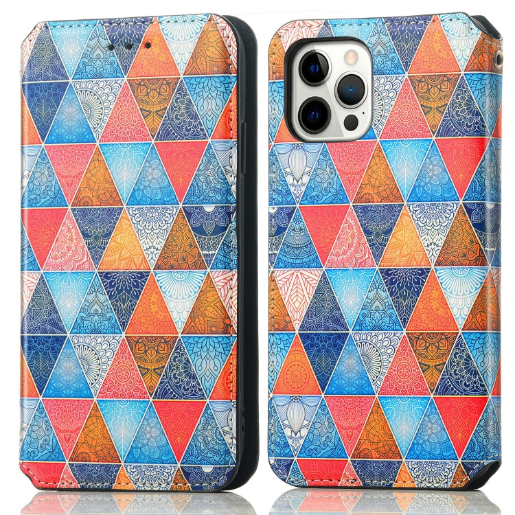 For iPhone 13 mini Colorful Magnetic Horizontal Flip PU Leather Case with Holder & Card Slot & Wallet