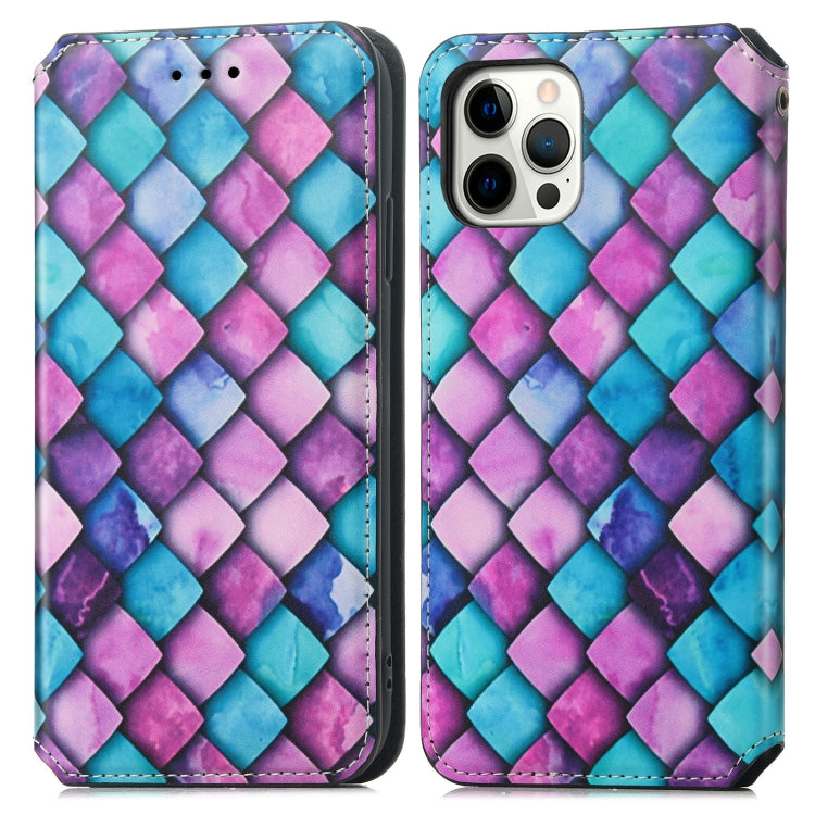 For iPhone 13 mini Colorful Magnetic Horizontal Flip PU Leather Case with Holder & Card Slot & Wallet