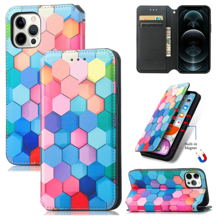 For iPhone 13 mini Colorful Magnetic Horizontal Flip PU Leather Case with Holder & Card Slot & Wallet