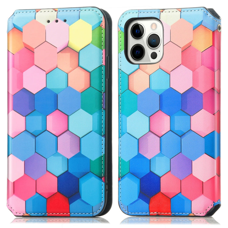 For iPhone 13 mini Colorful Magnetic Horizontal Flip PU Leather Case with Holder & Card Slot & Wallet