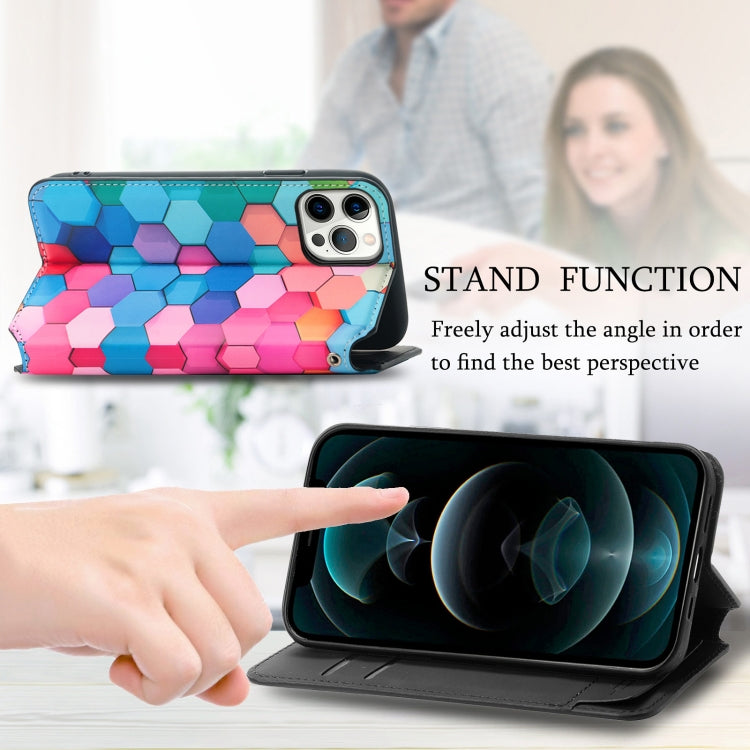 For iPhone 13 mini Colorful Magnetic Horizontal Flip PU Leather Case with Holder & Card Slot & Wallet