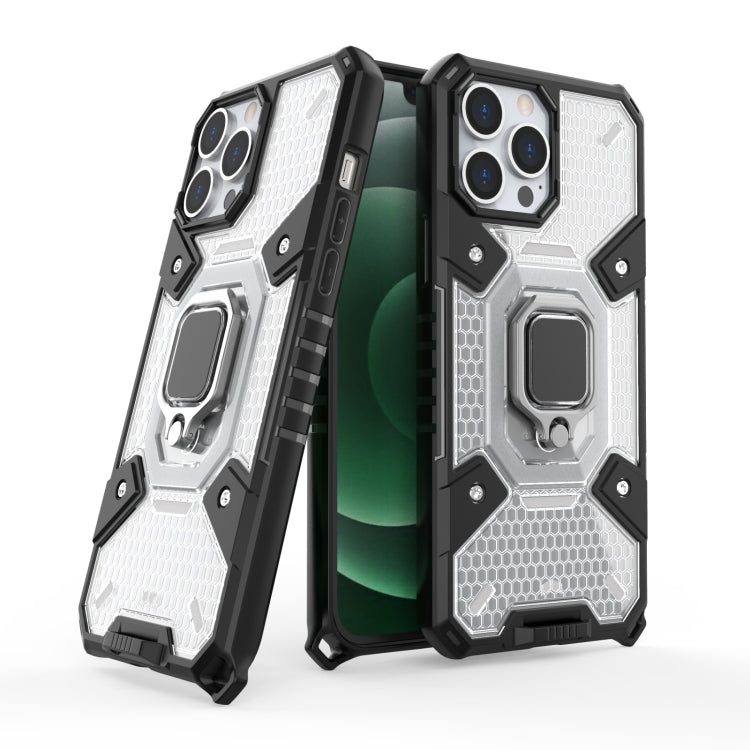 For iPhone 13 Pro Max Space PC+TPU Ring Holder Protective Case