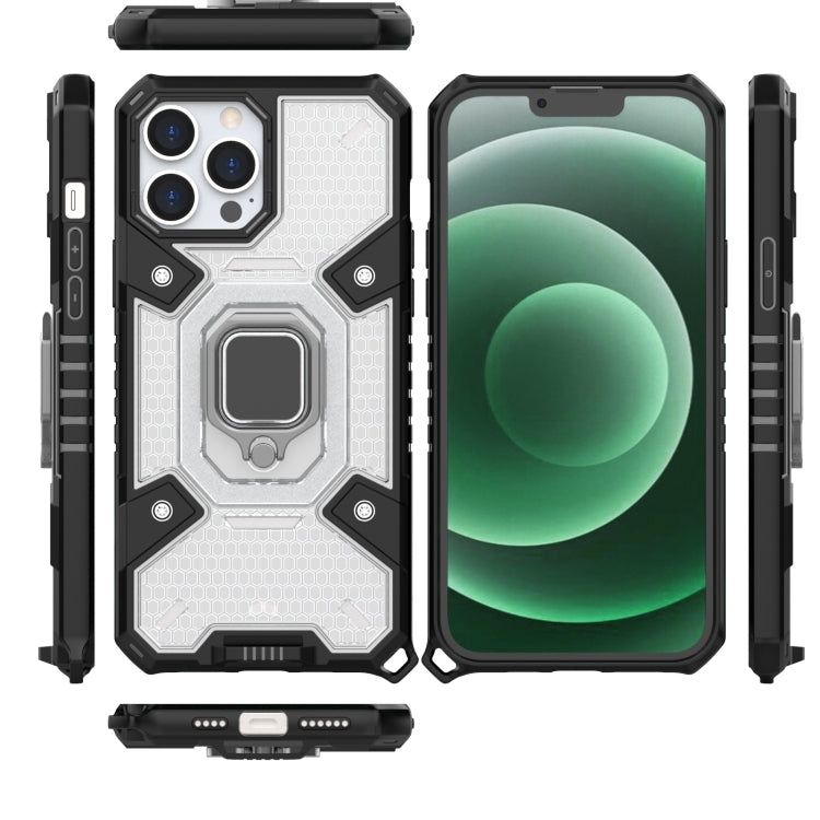 For iPhone 13 Pro Max Space PC+TPU Ring Holder Protective Case