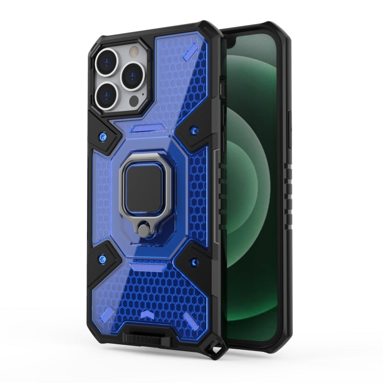 For iPhone 13 Pro Max Space PC+TPU Ring Holder Protective Case