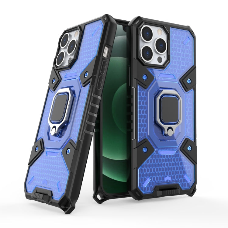For iPhone 13 Pro Max Space PC+TPU Ring Holder Protective Case
