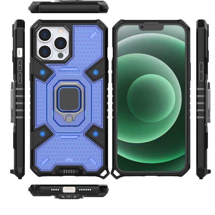 For iPhone 13 Pro Max Space PC+TPU Ring Holder Protective Case