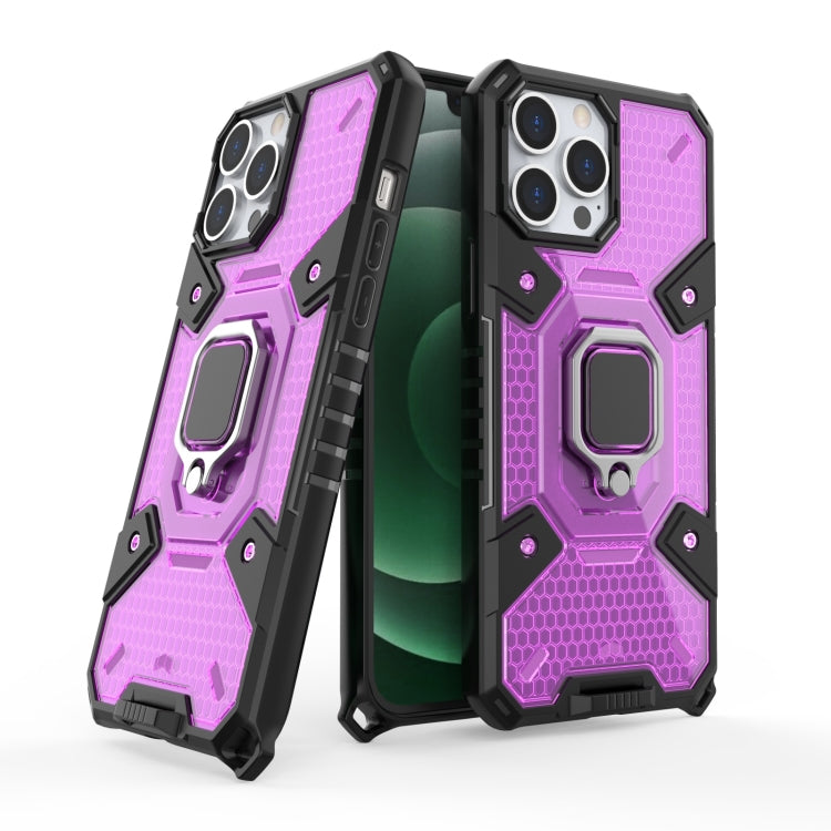 For iPhone 13 Pro Max Space PC+TPU Ring Holder Protective Case