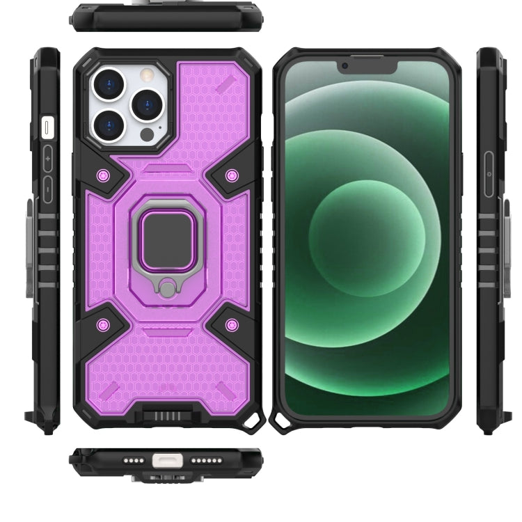 For iPhone 13 Pro Max Space PC+TPU Ring Holder Protective Case