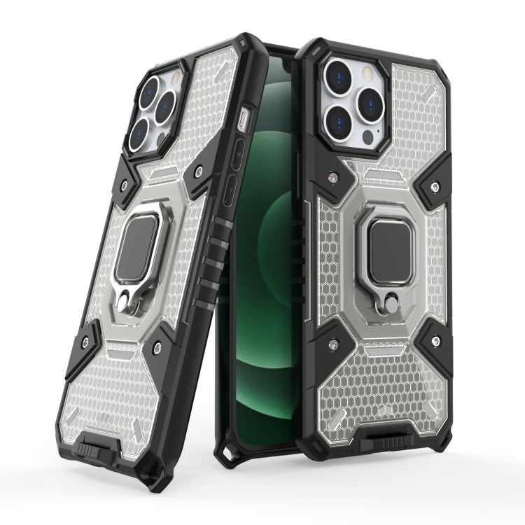 For iPhone 13 Pro Max Space PC+TPU Ring Holder Protective Case