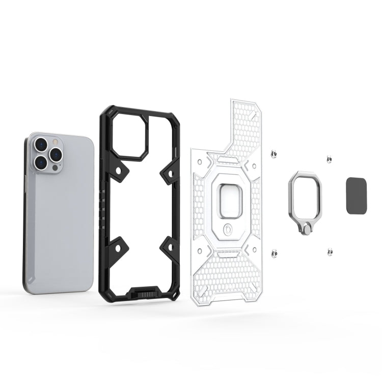 For iPhone 13 Pro Max Space PC+TPU Ring Holder Protective Case