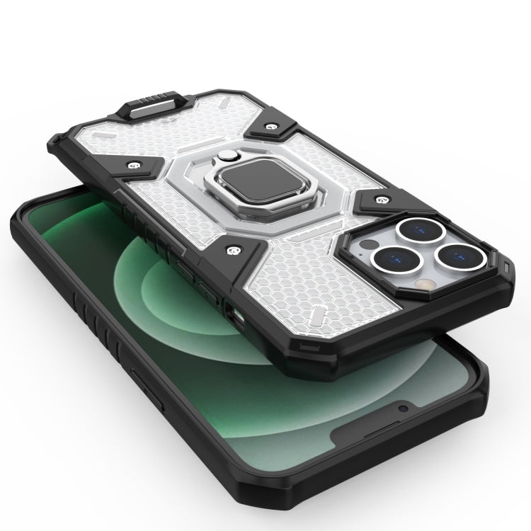 For iPhone 13 Pro Max Space PC+TPU Ring Holder Protective Case