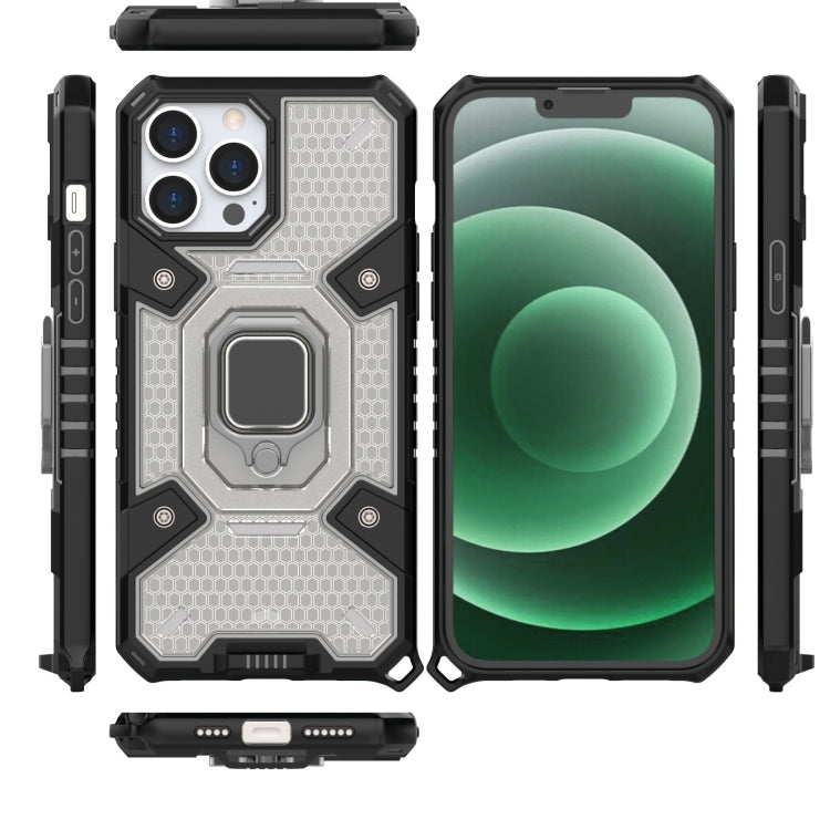 For iPhone 13 Pro Max Space PC+TPU Ring Holder Protective Case
