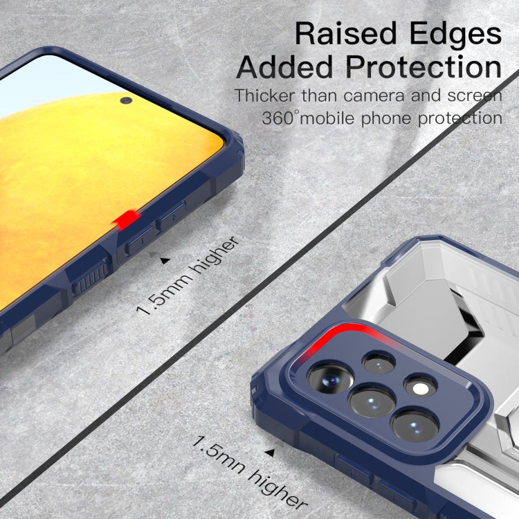 For Samsung Galaxy A72 5G / 4G PC + TPU Shockproof Protective Case with Metal Ring Holder