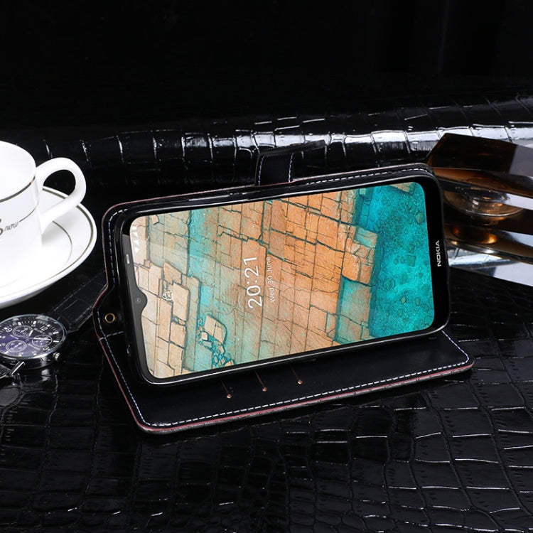 For Nokia C20 idewei Crocodile Texture Horizontal Flip Leather Case with Holder & Card Slots & Wallet