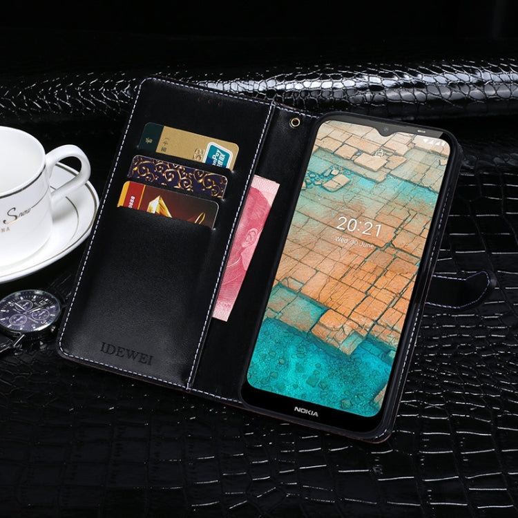 For Nokia C20 idewei Crocodile Texture Horizontal Flip Leather Case with Holder & Card Slots & Wallet