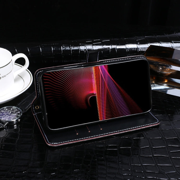 For Sony Xperia 5 III idewei Crocodile Texture Horizontal Flip Leather Case with Holder & Card Slots & Wallet