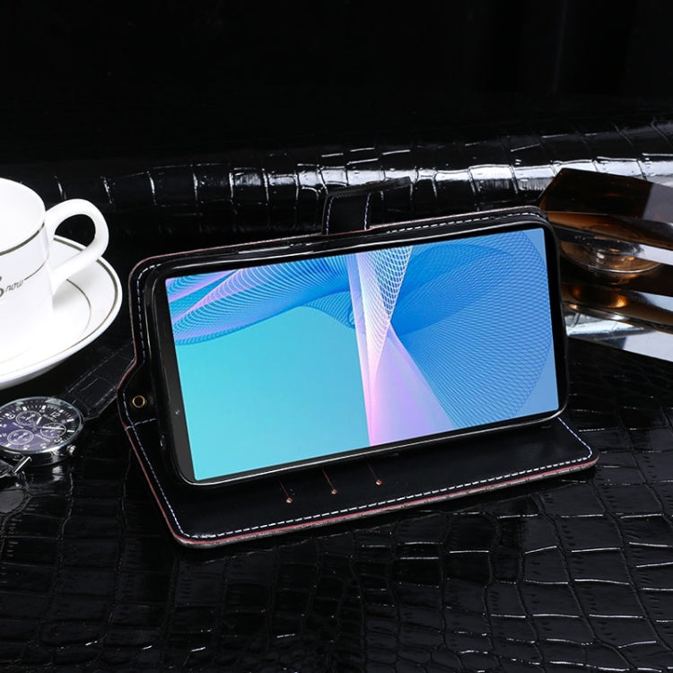 For Sony Xperia 10 III idewei Crocodile Texture Horizontal Flip Leather Case with Holder & Card Slots & Wallet
