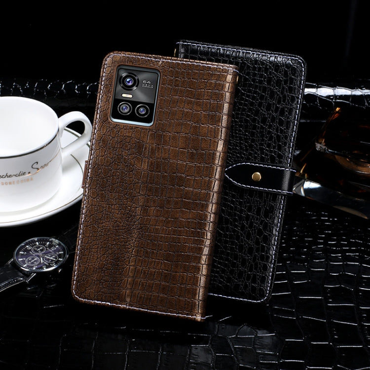 For vivo S10 idewei Crocodile Texture Horizontal Flip Leather Case with Holder & Card Slots & Wallet