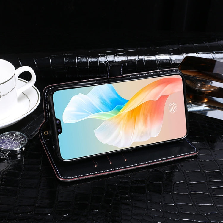 For vivo S10 idewei Crocodile Texture Horizontal Flip Leather Case with Holder & Card Slots & Wallet