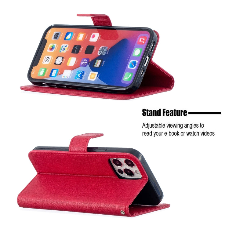 For iPhone 13 Longan Texture Horizontal Flip PU Leather Case with Holder & Card Slots & Wallet & Photo Frame