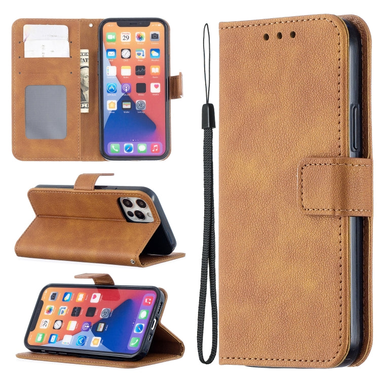 For iPhone 13 Longan Texture Horizontal Flip PU Leather Case with Holder & Card Slots & Wallet & Photo Frame