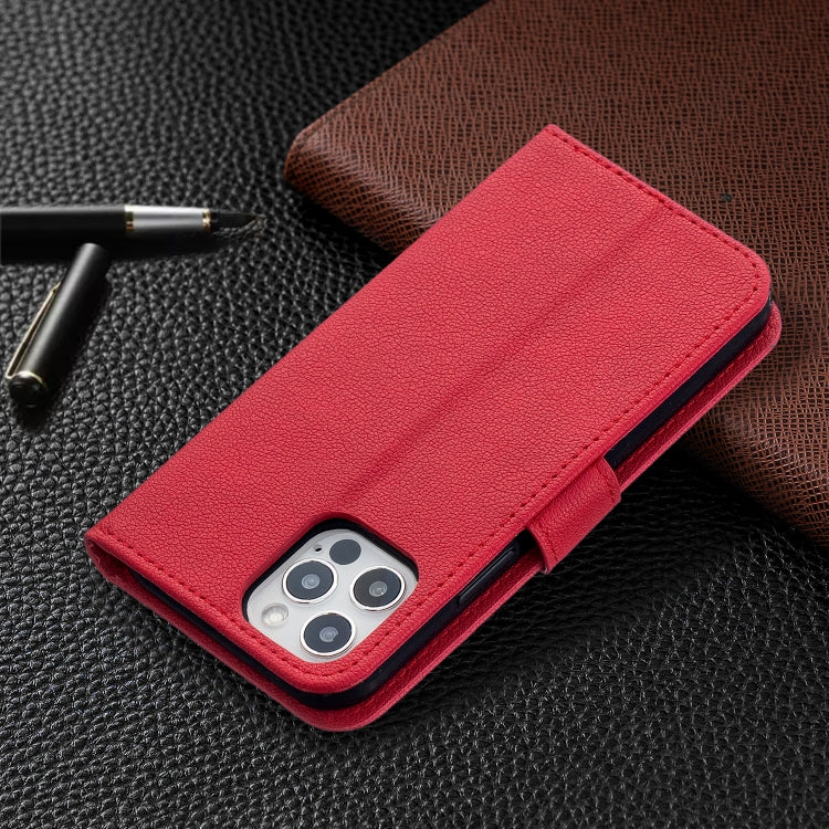 For iPhone 13 Pro Longan Texture Horizontal Flip PU Leather Case with Holder & Card Slots & Wallet & Photo Frame
