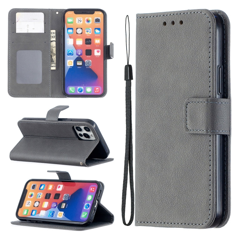 For iPhone 13 Pro Longan Texture Horizontal Flip PU Leather Case with Holder & Card Slots & Wallet & Photo Frame