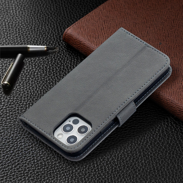For iPhone 13 Pro Longan Texture Horizontal Flip PU Leather Case with Holder & Card Slots & Wallet & Photo Frame