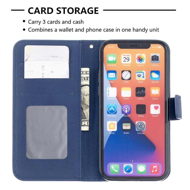 For iPhone 13 Pro Longan Texture Horizontal Flip PU Leather Case with Holder & Card Slots & Wallet & Photo Frame