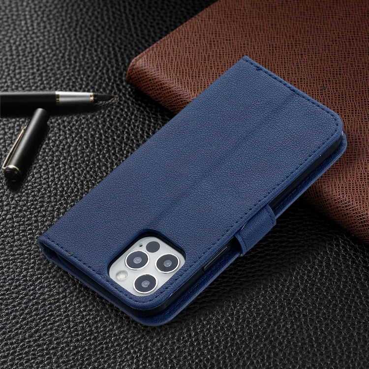For iPhone 13 Pro Longan Texture Horizontal Flip PU Leather Case with Holder & Card Slots & Wallet & Photo Frame