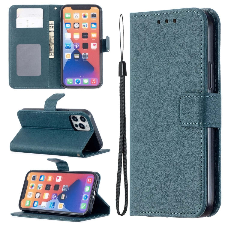 For iPhone 13 Pro Longan Texture Horizontal Flip PU Leather Case with Holder & Card Slots & Wallet & Photo Frame
