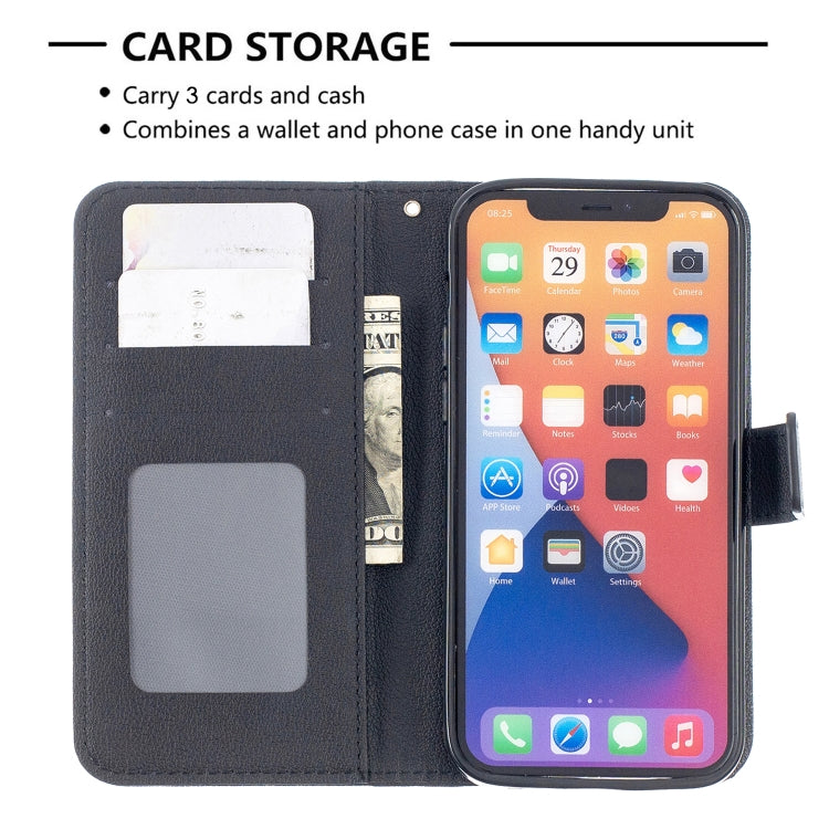 For iPhone 13 Pro Longan Texture Horizontal Flip PU Leather Case with Holder & Card Slots & Wallet & Photo Frame