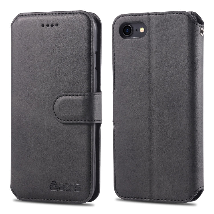 For iPhone 7 / 8 AZNS Calf Texture Magnetic Horizontal Flip PU Leather Case with Holder & Card Slots & Photo Frame