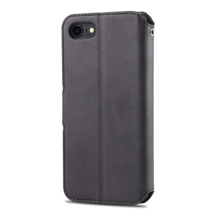 For iPhone 7 / 8 AZNS Calf Texture Magnetic Horizontal Flip PU Leather Case with Holder & Card Slots & Photo Frame