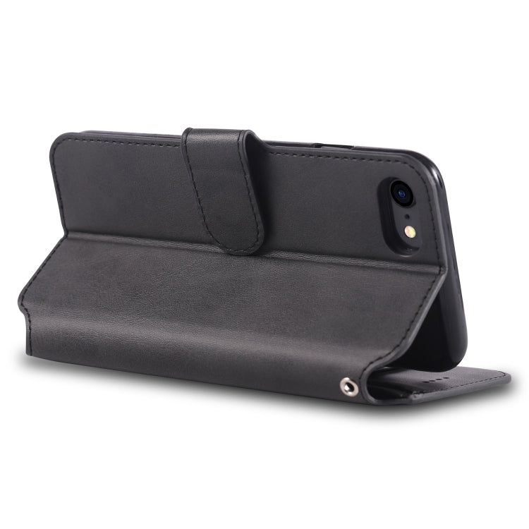 For iPhone 7 / 8 AZNS Calf Texture Magnetic Horizontal Flip PU Leather Case with Holder & Card Slots & Photo Frame
