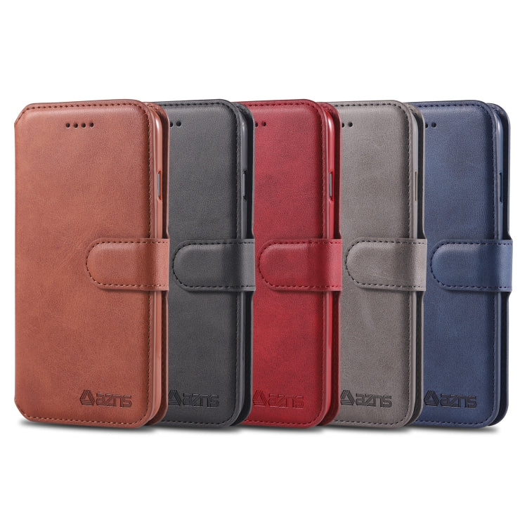 For iPhone 7 / 8 AZNS Calf Texture Magnetic Horizontal Flip PU Leather Case with Holder & Card Slots & Photo Frame