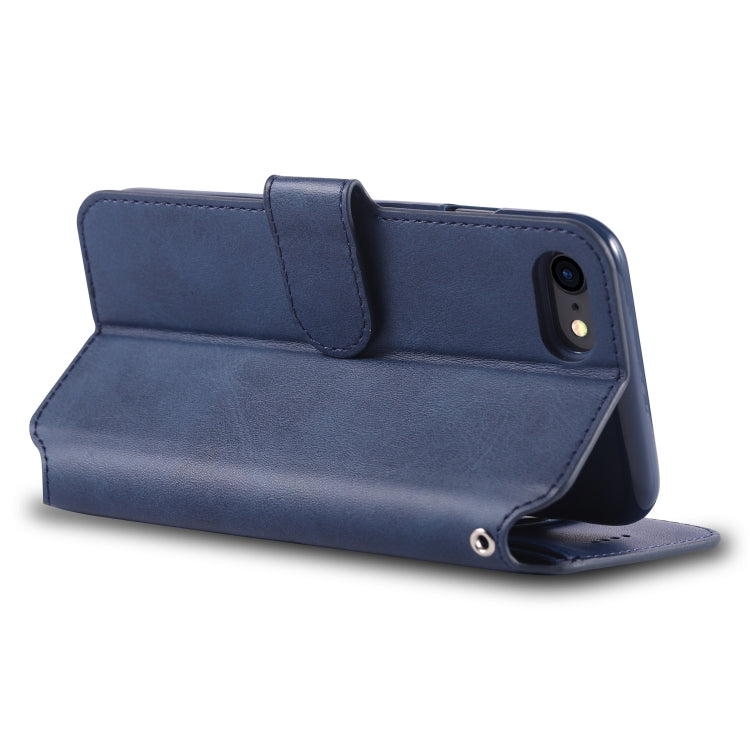 For iPhone 7 / 8 AZNS Calf Texture Magnetic Horizontal Flip PU Leather Case with Holder & Card Slots & Photo Frame