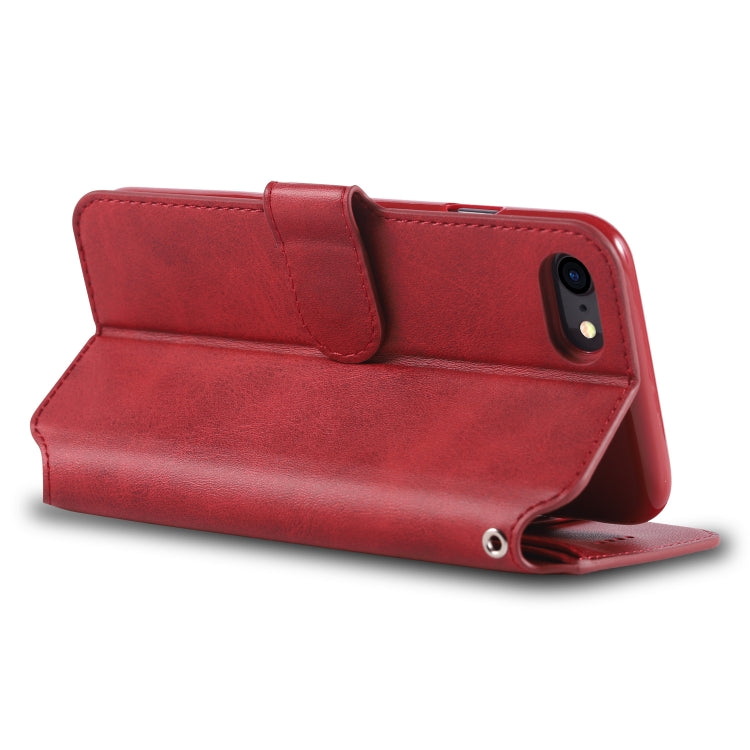 For iPhone 7 / 8 AZNS Calf Texture Magnetic Horizontal Flip PU Leather Case with Holder & Card Slots & Photo Frame